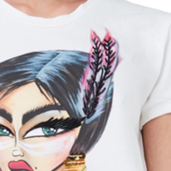 O'Blanc Memories Embroidery T-shirt - Picture 4 of 6